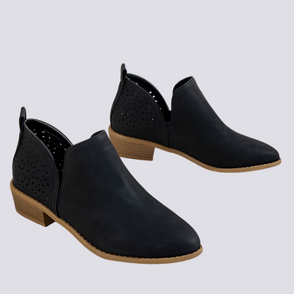 Megan - Elegant vintage leather shoes for women