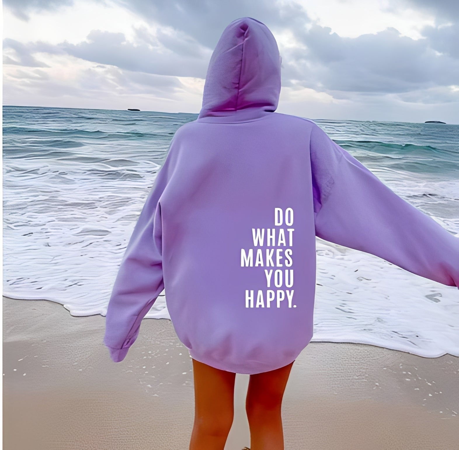 Adrienne - Hoodie stylé avec inscription pour femmes