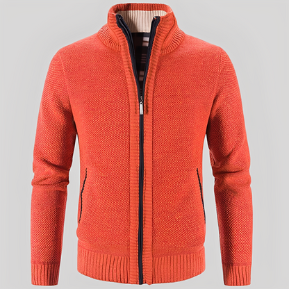 Kelvin - Cardigan Simple avec Fermeture Éclair pour Hommes