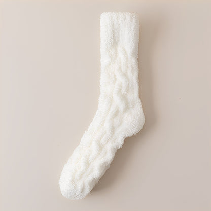 Neely - Chaussettes unisexes en polaire de velours chaudes