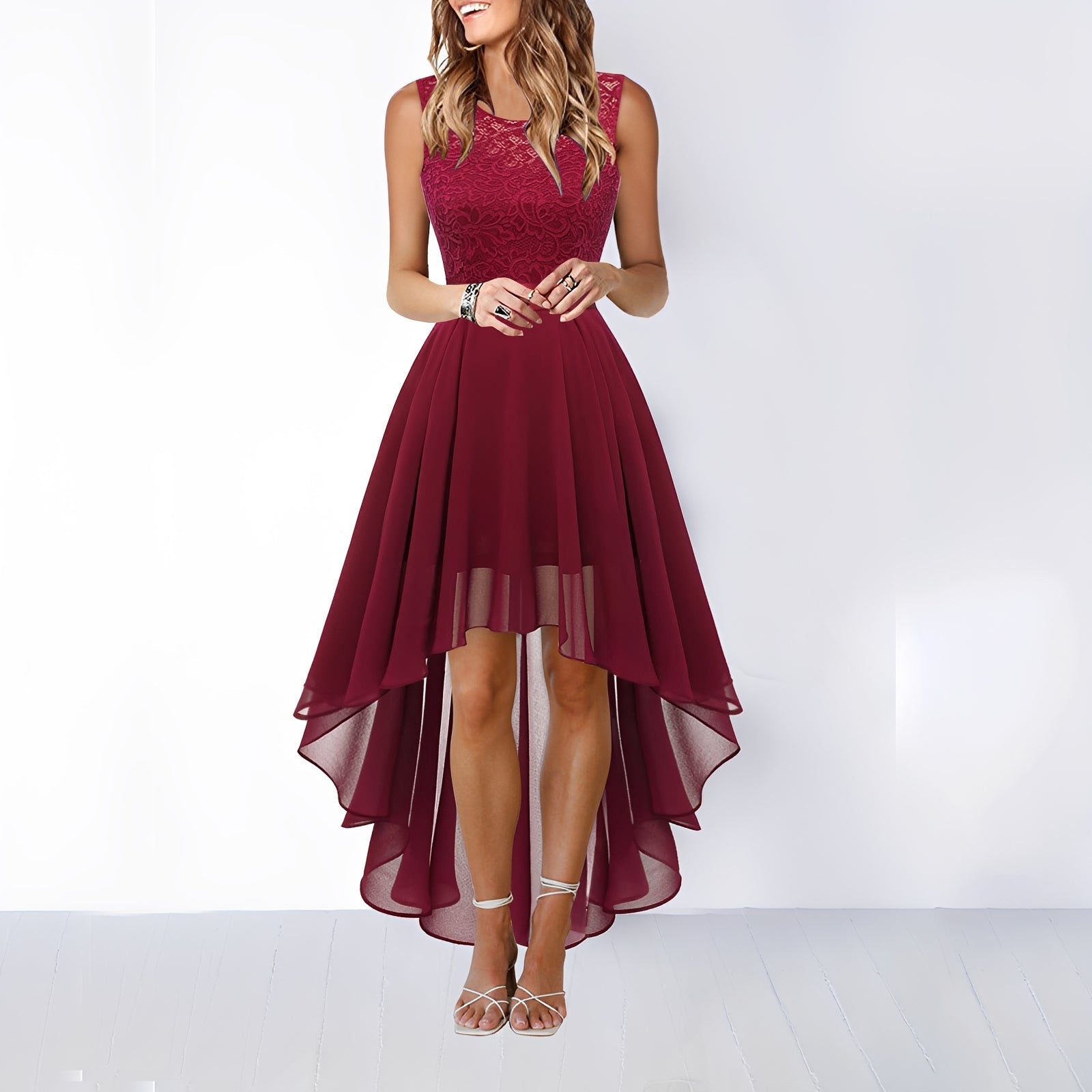 Leena - Robe de soirée asymétrique élégante