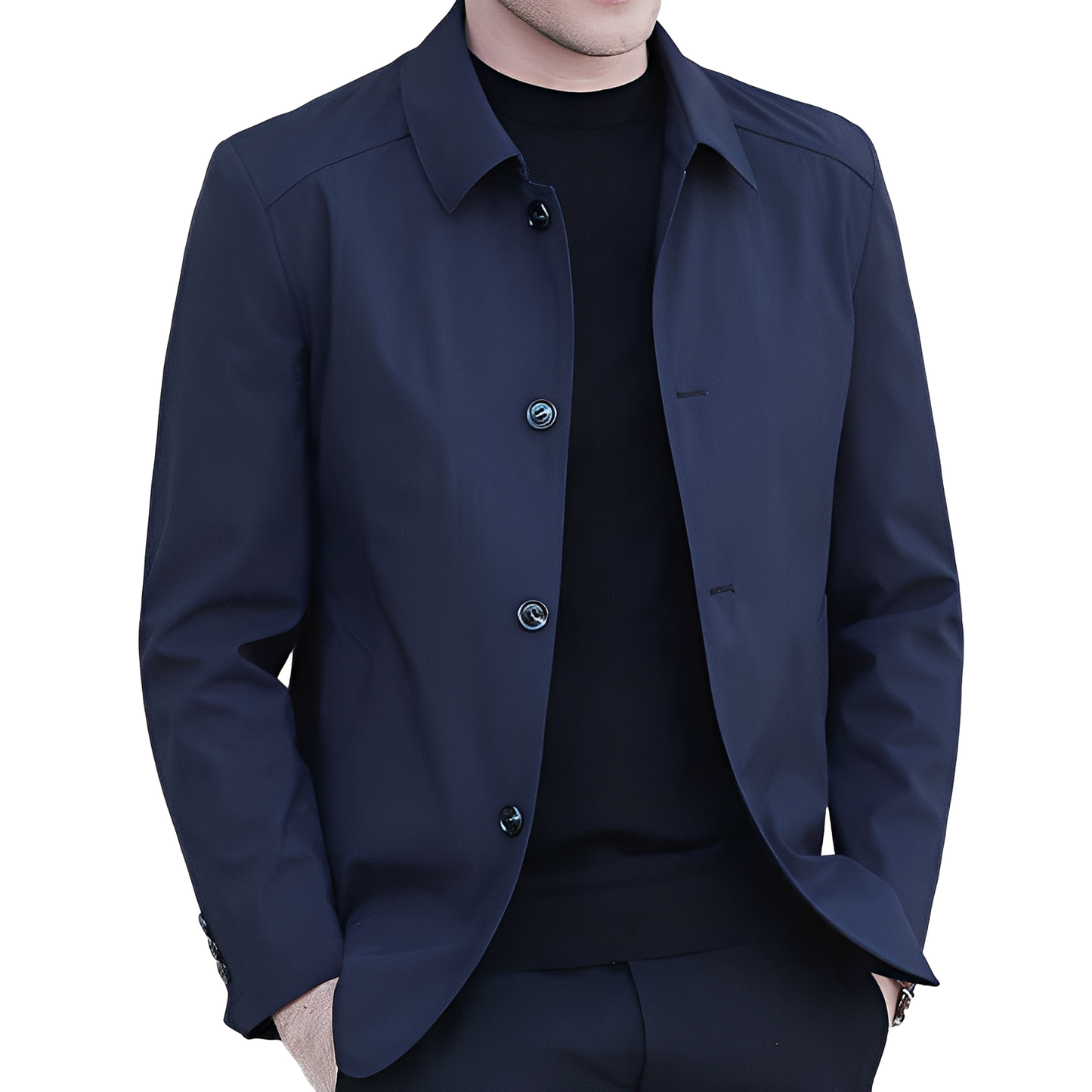 Jarred - Blouson moderne pour hommes avec boutons et poches