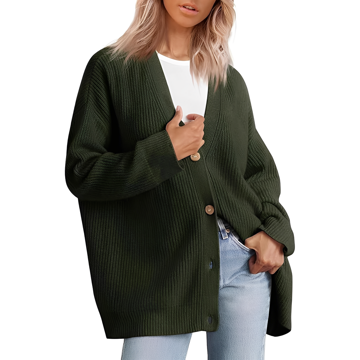 Christal - Pull chaud à coupe décontractée