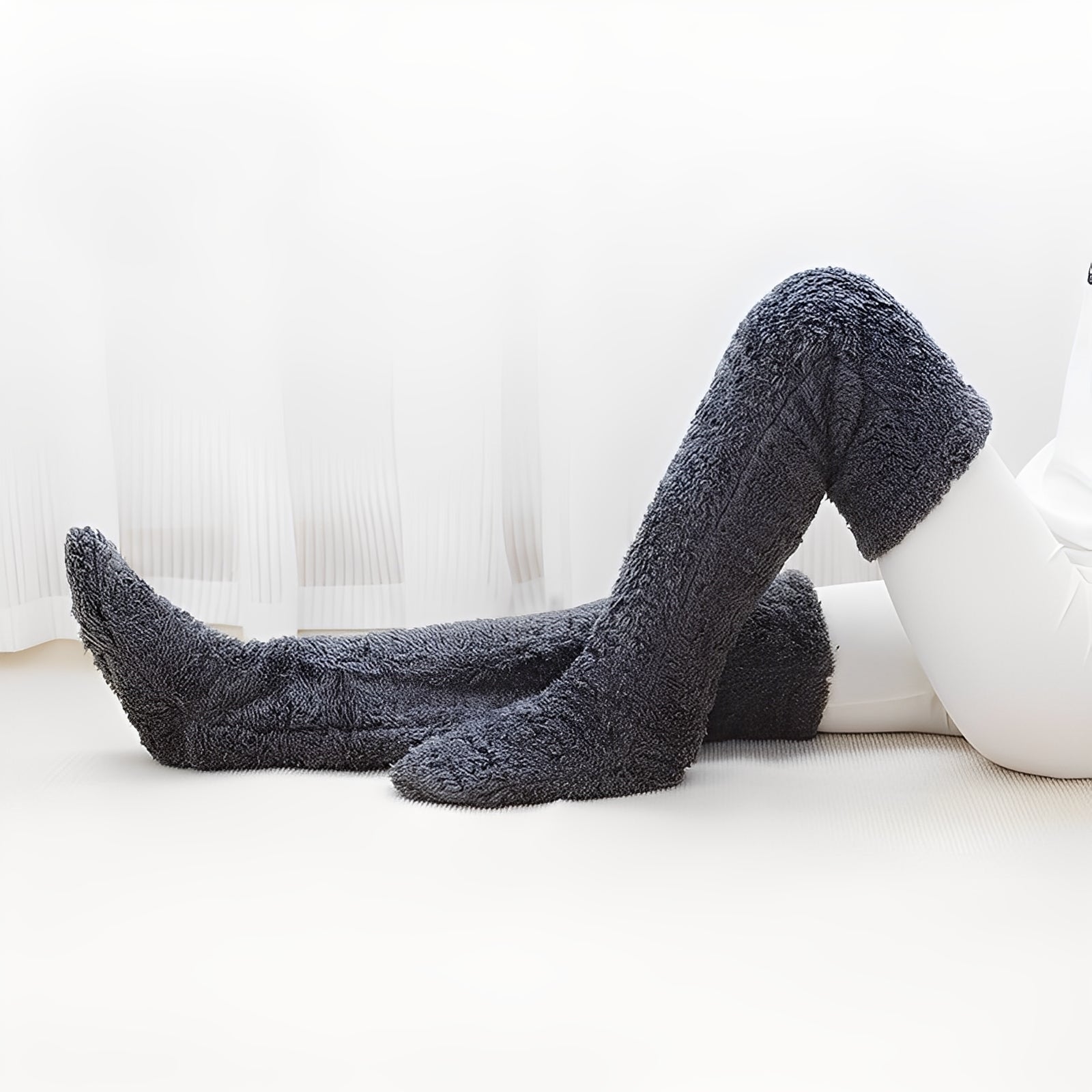 Camellia - Chaussettes d'hiver chaudes au-dessus du genou pour femmes