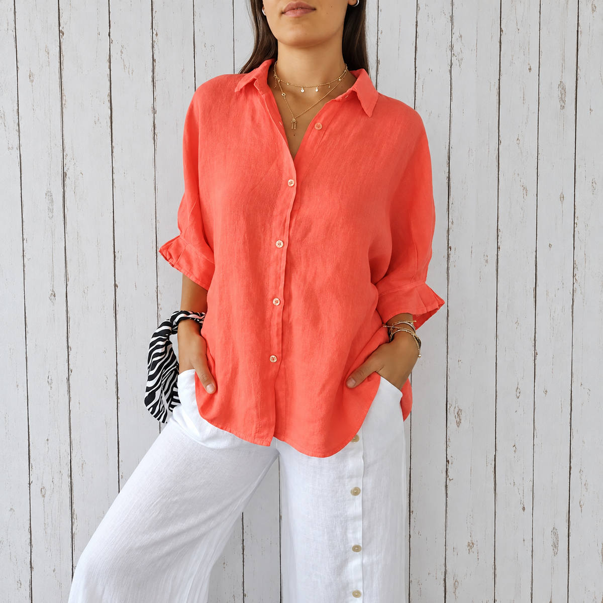 Madison - Élégante Blouse avec Design Classique et Boutons