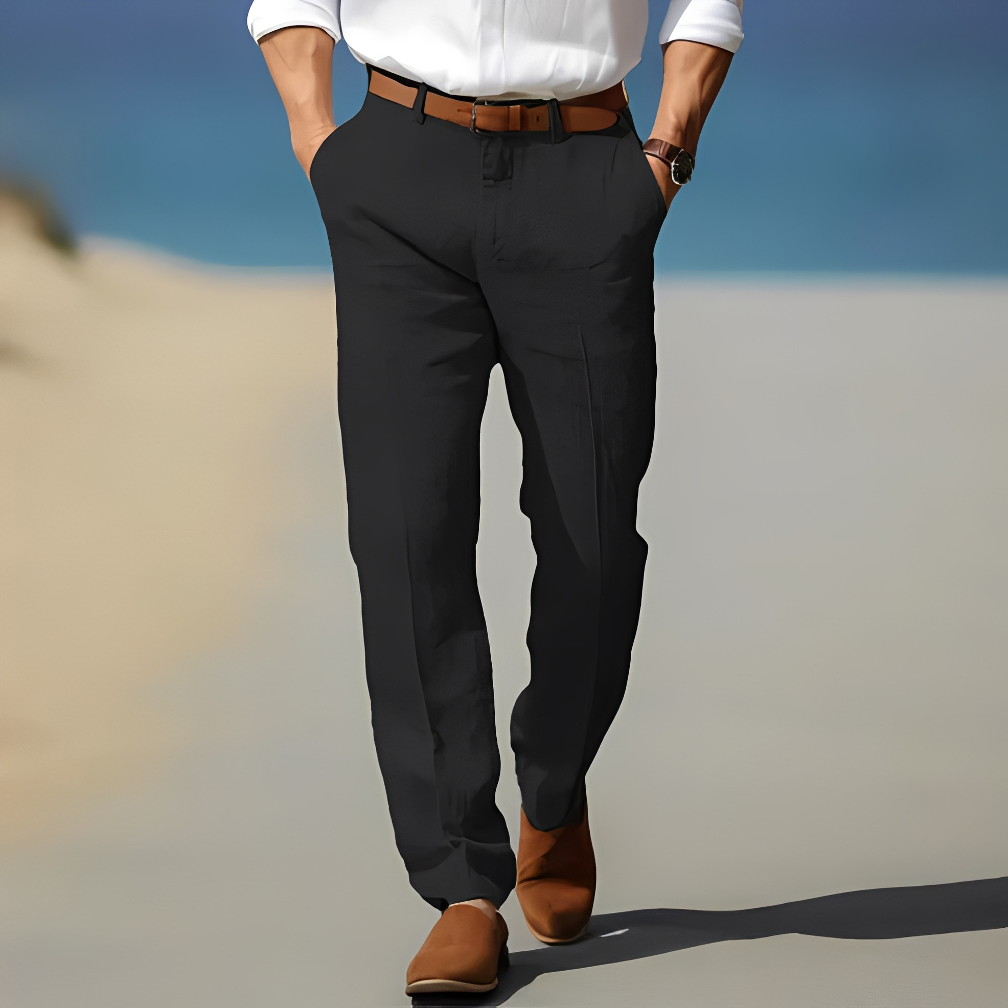 Kyle - Pantalon homme décontracté à la cheville