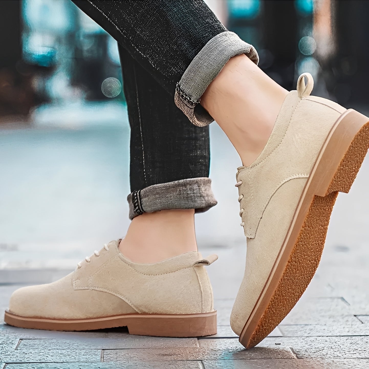 Austin - Chaussures en daim formelles et décontractées pour hommes