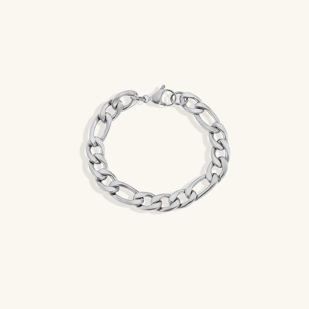 Saturn - Bracelet en chaîne dorée