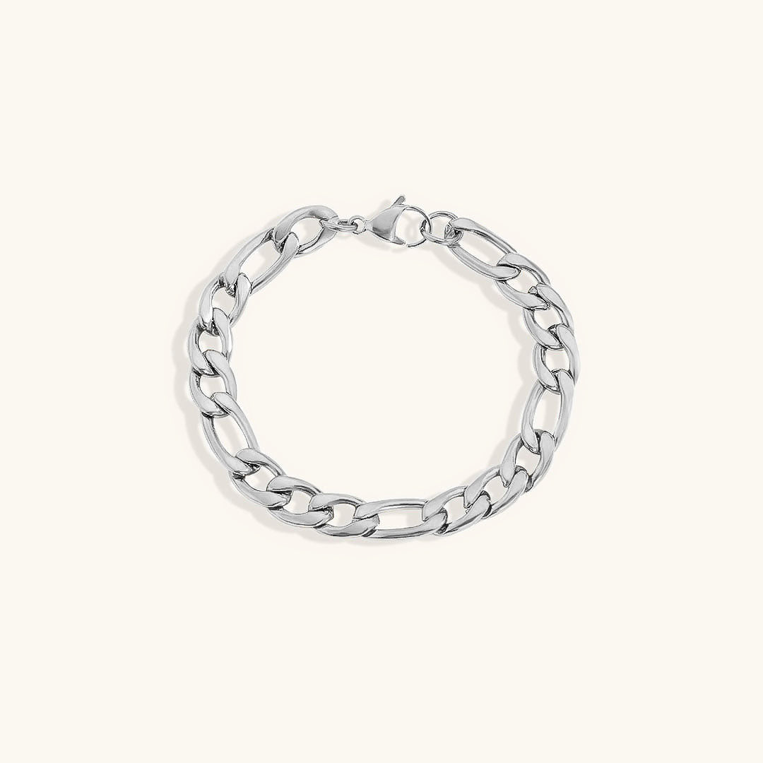Saturn - Bracelet en chaîne dorée