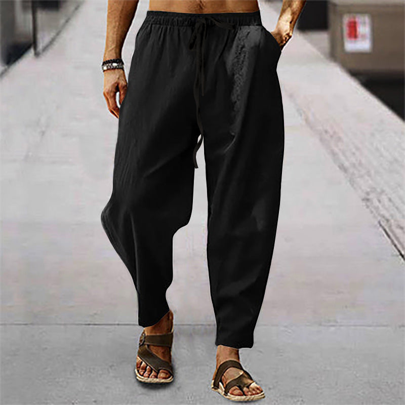 Titus - Pantalon de plage masculin en mélange de coton et de lin