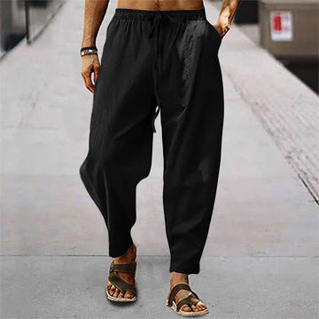 Titus - Pantalon de plage masculin en mélange de coton et de lin