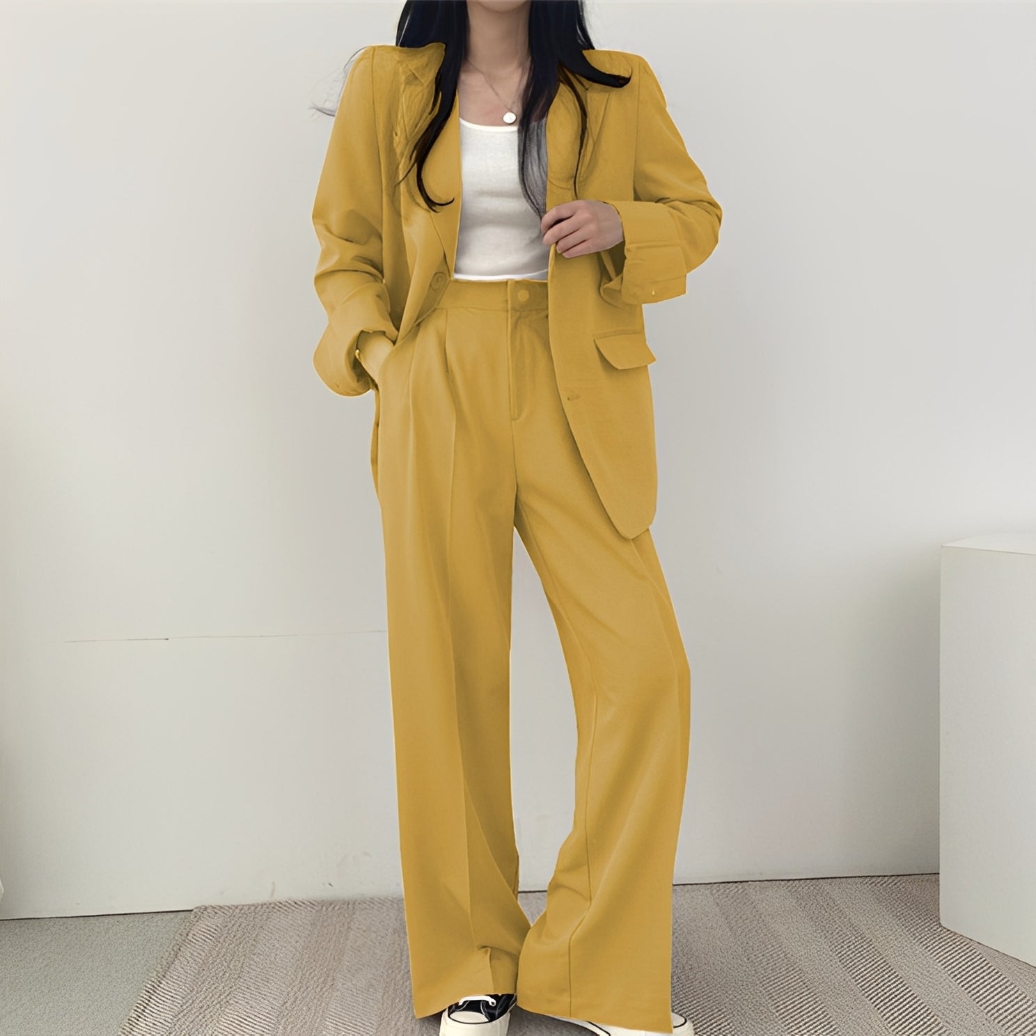 Meghan - Ensemble élégant en tweed pour femmes
