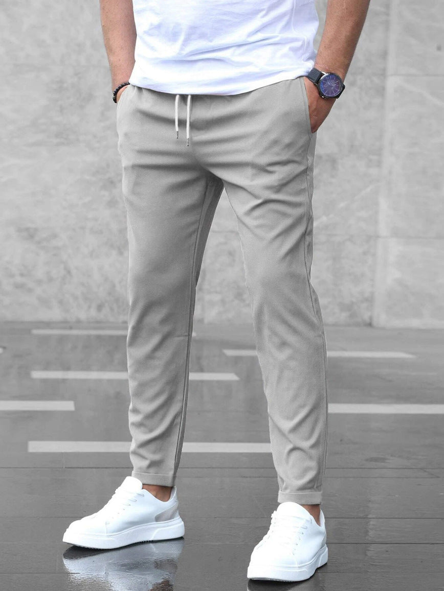 Allan - Pantalon étroit et décontracté pour hommes avec cordon