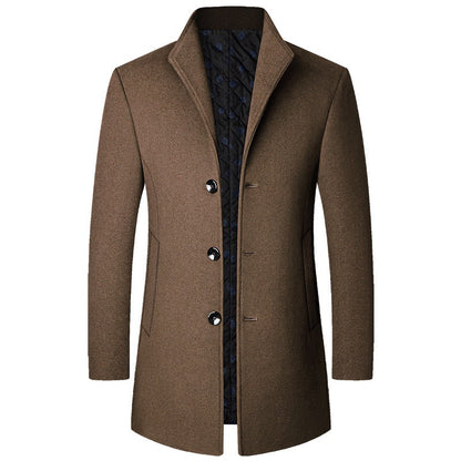 Colson - Long manteau élégant en laine pour hommes