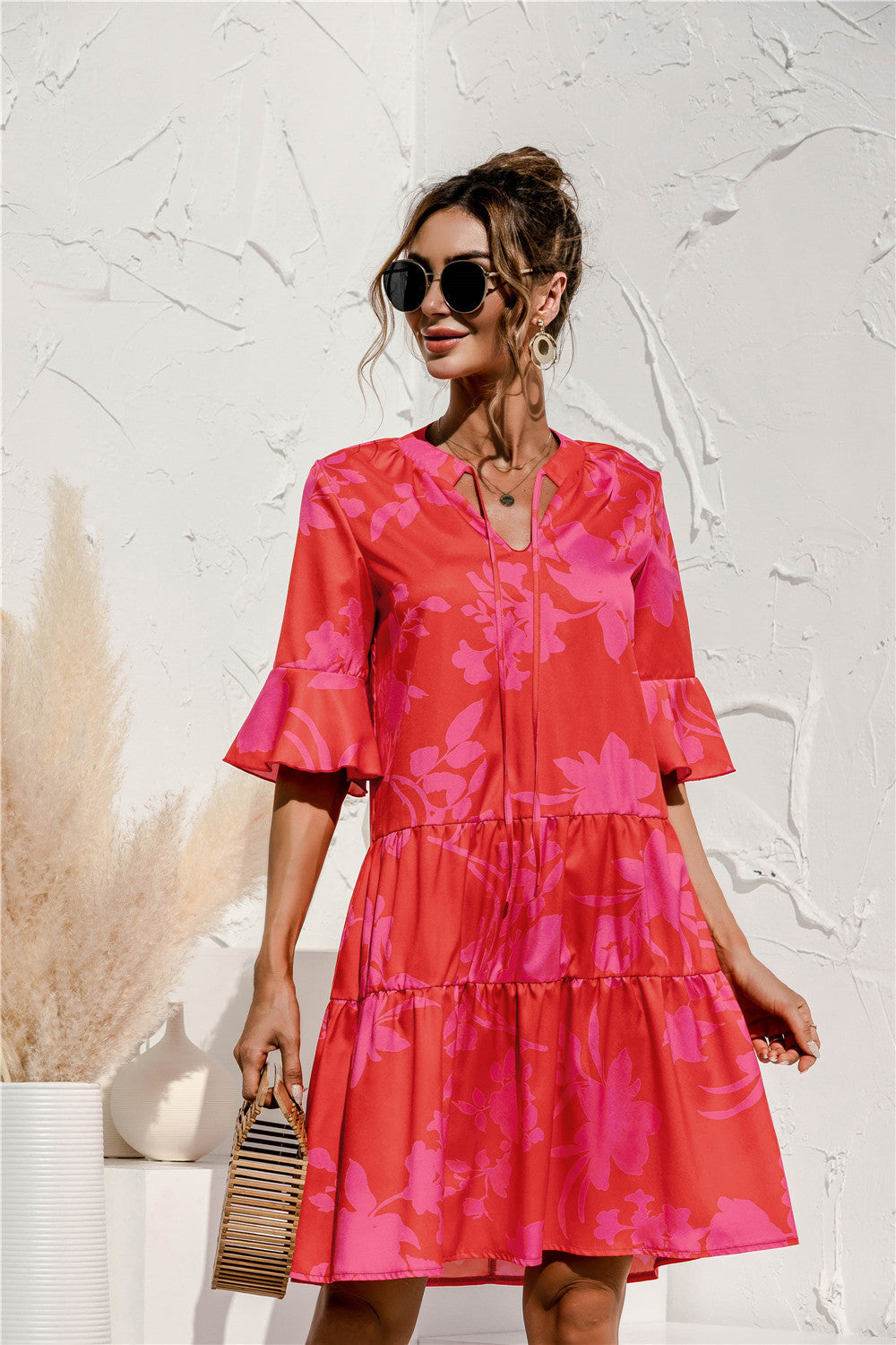 Liza - Robe élégante à manches évasées pour femmes