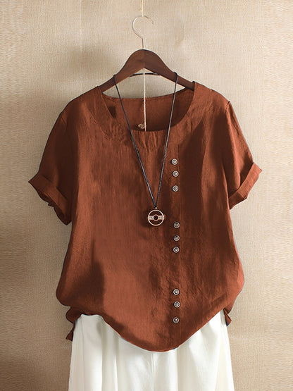 Katherine - Comfortable short-sleeved blouse for women