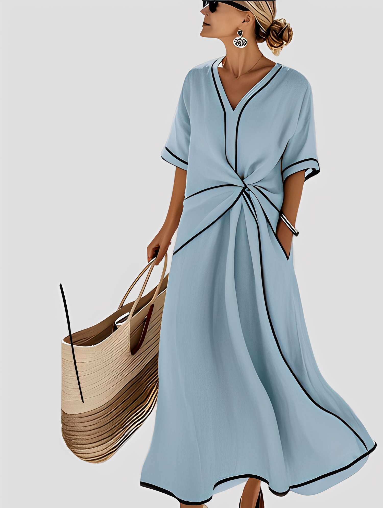 Mabel - Robe maxi élégante et ample pour femmes