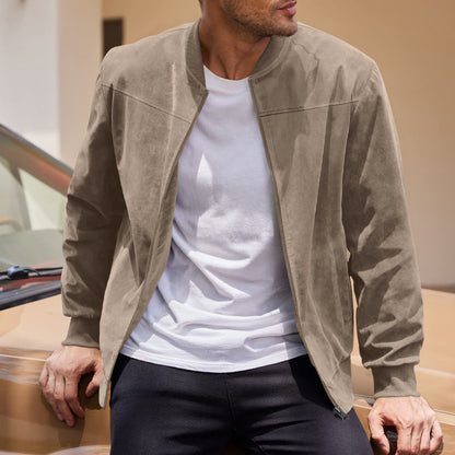 Randal - Suede bomber jacket for relaxed men