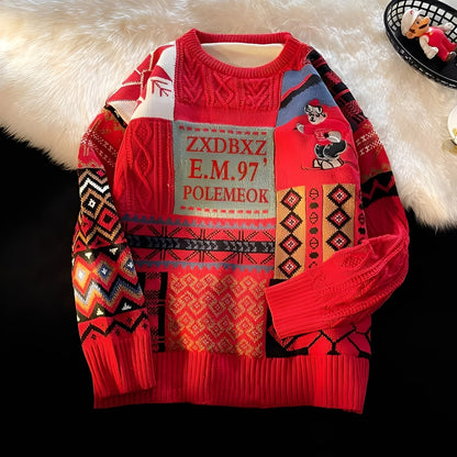 Charles - Christmas sweater for women, elegant and loosely knitted