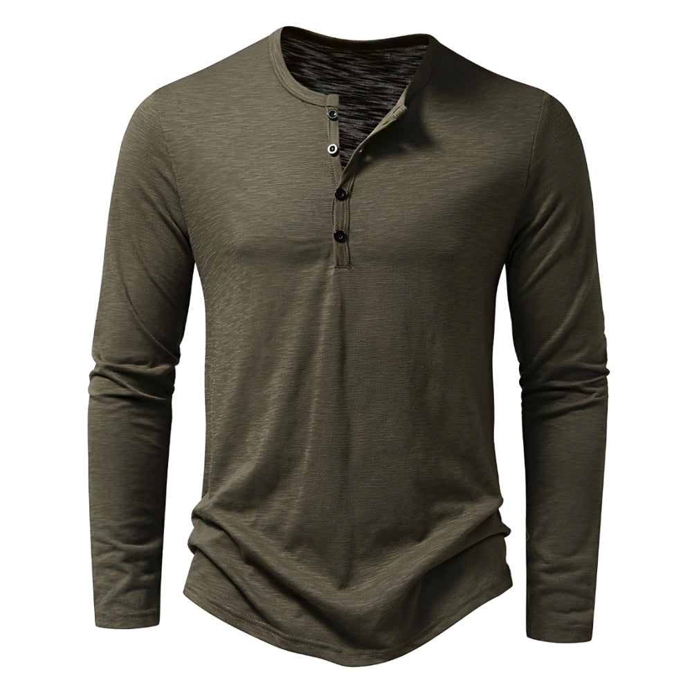 Randall – Chemise casual avec manches longues pour hommes