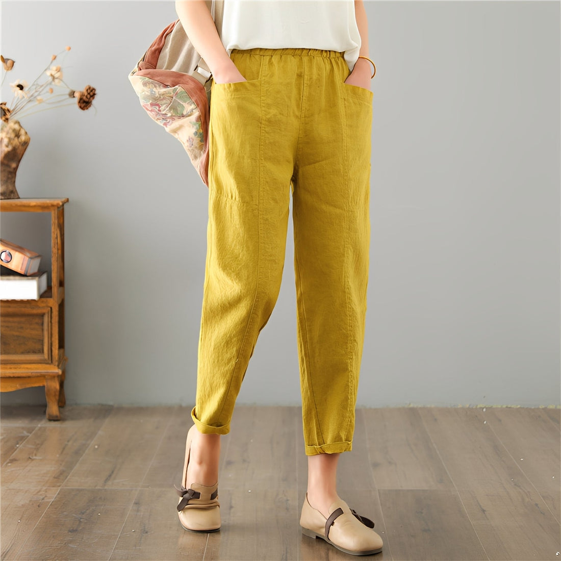 Gretchen - Pantalon de loisirs décontracté avec poches pour femmes