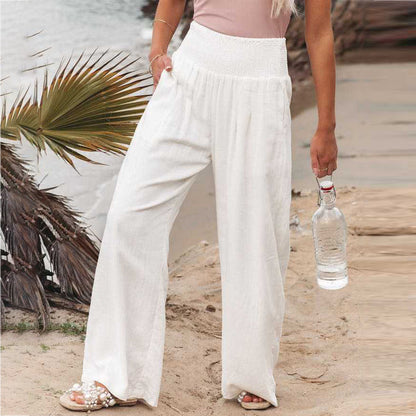 Reina – Pantalon léger avec imprimé tropical
