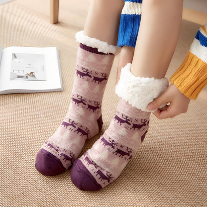 Clarice - Chaussettes de Noël mi-mollet élégantes pour femmes