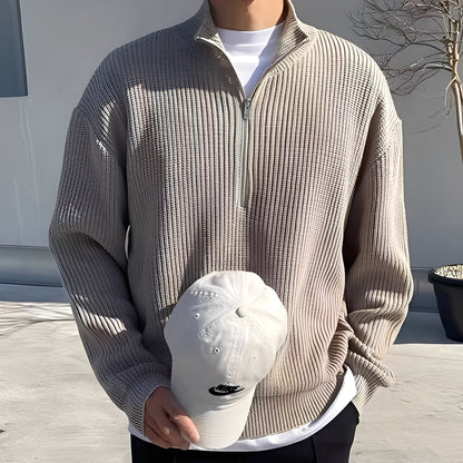 Jeffrey - Elegant sweater, casual knit for men