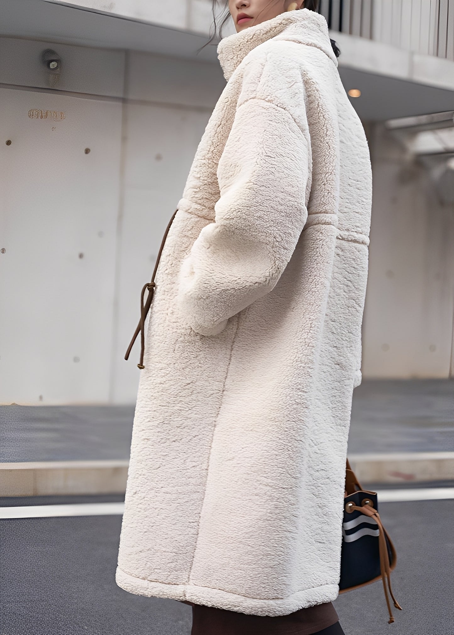 Noelene - Manteau chaud en laine ample pour dames