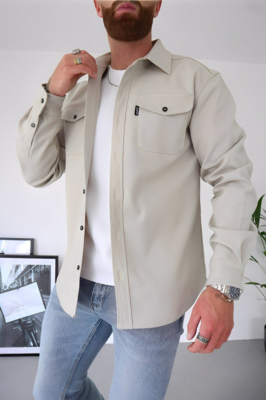 David - Chemise décontractée pour hommes avec poches