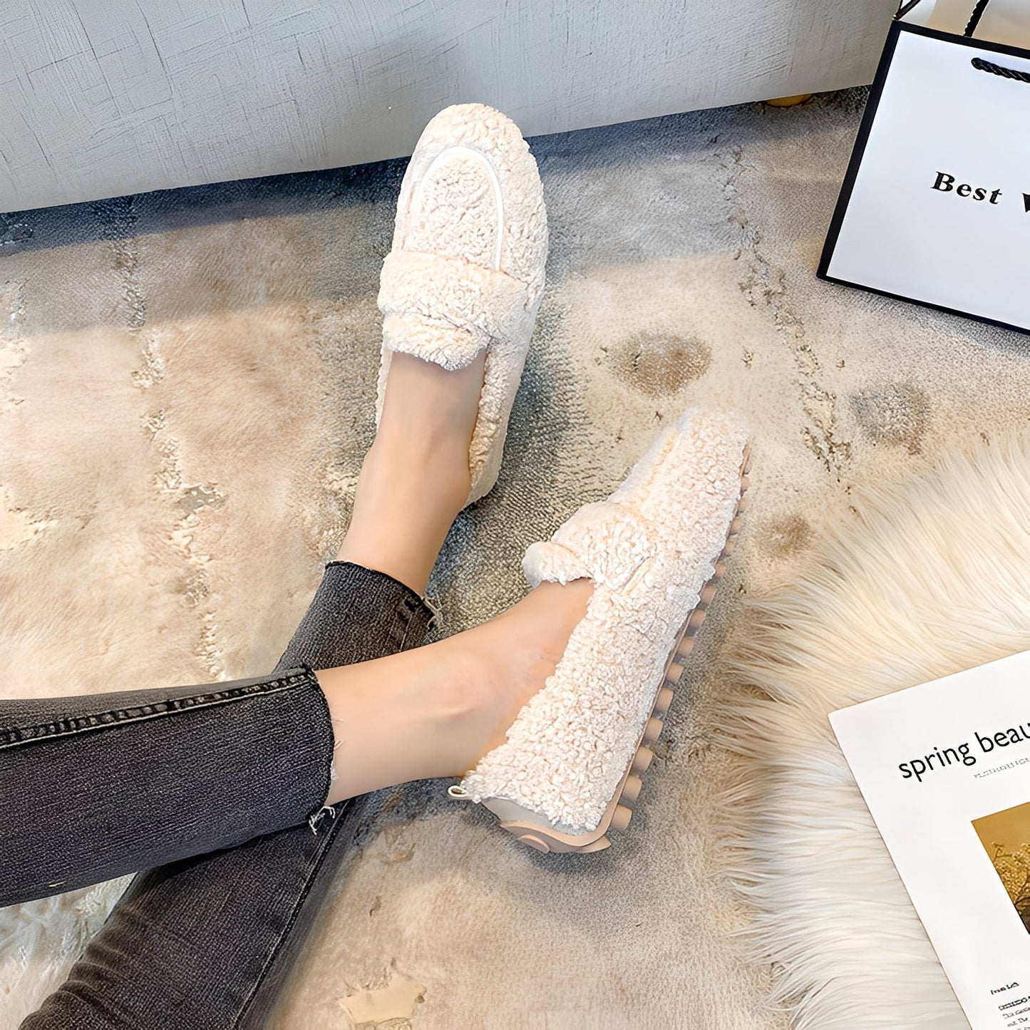 Mara - Mocassins d'hiver chauds pour femmes