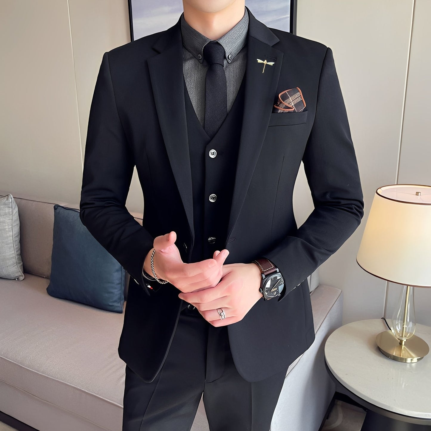 Marc - Refined three-piece men's suit