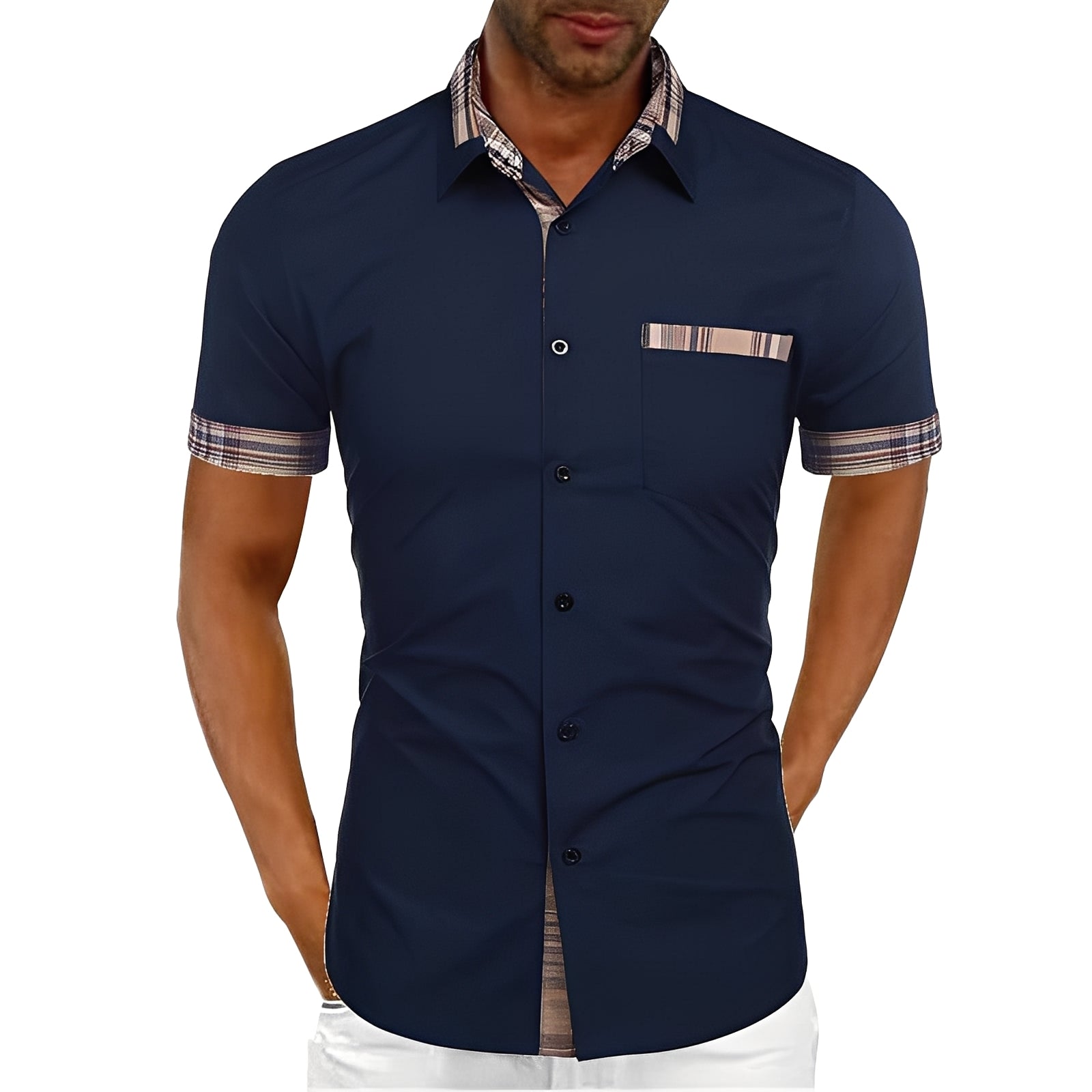 Marvin - Chemise décontractée à manches courtes pour hommes