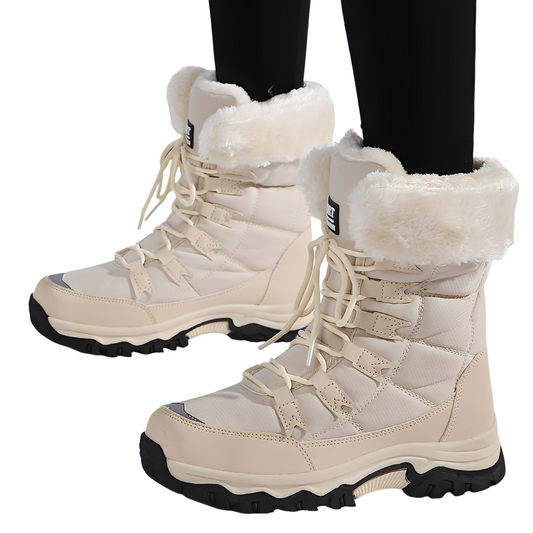 Yasmine - Warm and waterproof velvet snow boots for women