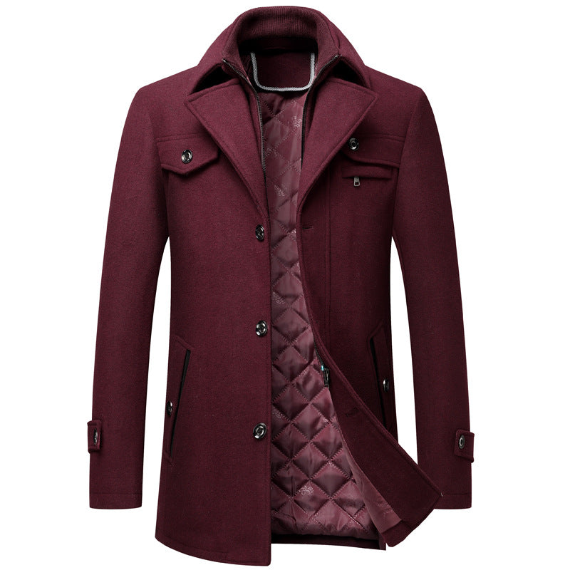 Keith - Thick and elegant wool coat for men