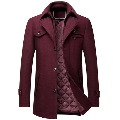 Keith - Thick and elegant wool coat for men