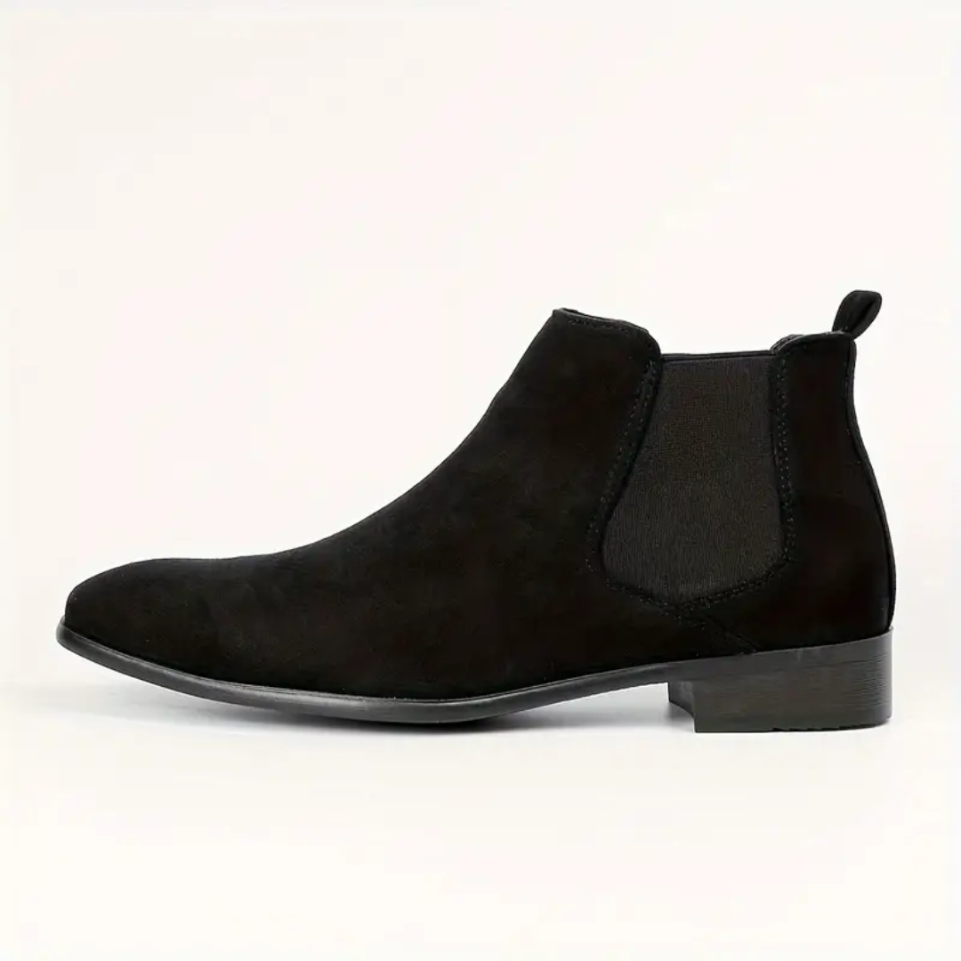 Dario – Bottines Chelsea en Cuir Véritable avec Petit Talon