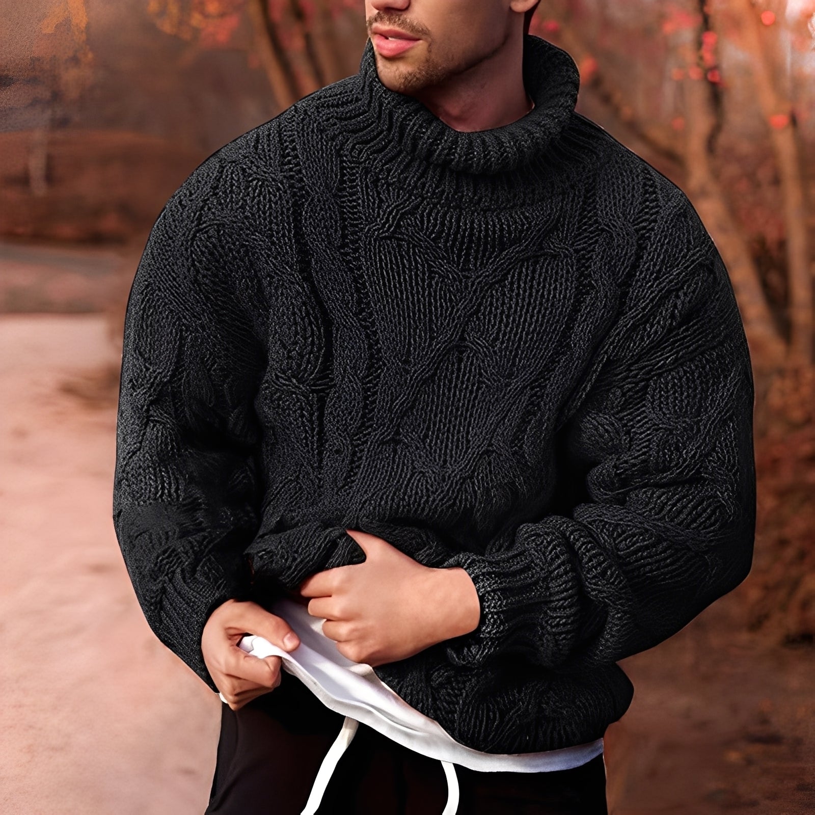 Adrian - Pull élégant à coupe ample pour homme