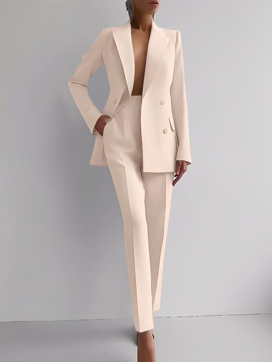 Nydia - Ensemble blazer et pantalon slim-fit pour femmes