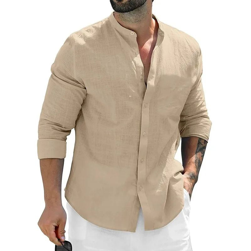 Dominic - Chemise à manches longues décontractée pour hommes