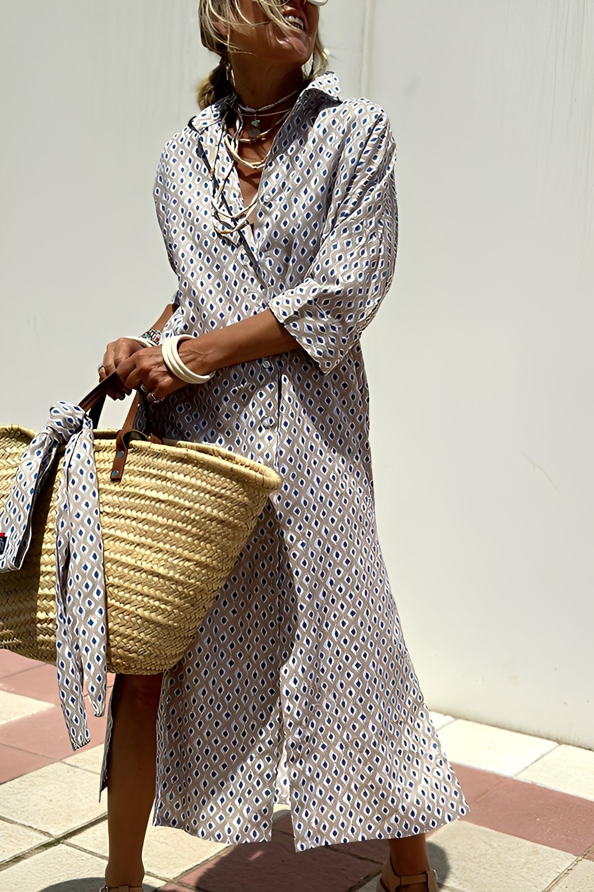 Merilyn - Robe-chemise à rayures confortable pour femmes