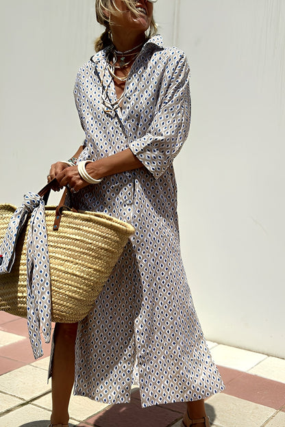 Merilyn - Robe-chemise à rayures confortable pour femmes