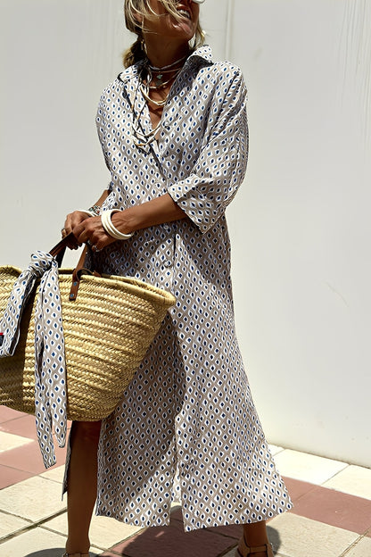 Amélie - Women's dress with traditional stripes