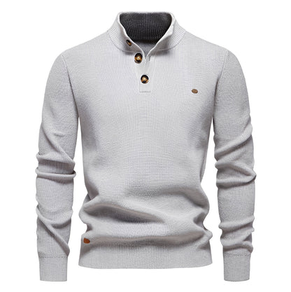 Royston - Pull relax avec zip quart pour hommes
