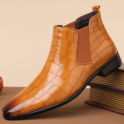 Gladwin - Bottes formelles en cuir brillant pour hommes