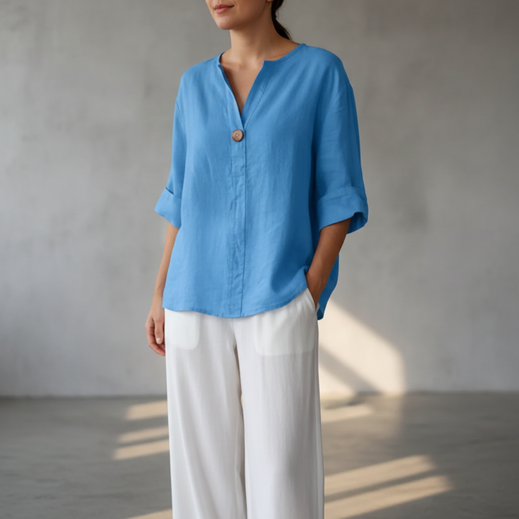 Arabella - Blouse ample pour femmes avec décolleté en V