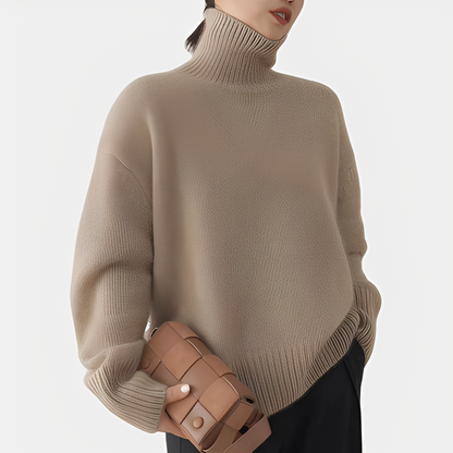 Amilia - Elegant and casual turtleneck sweater for women