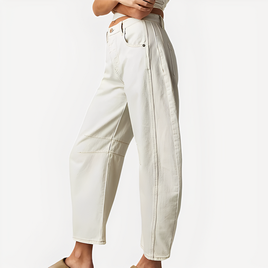 Celestine - Klassische Damenjeans mit weitem Bein