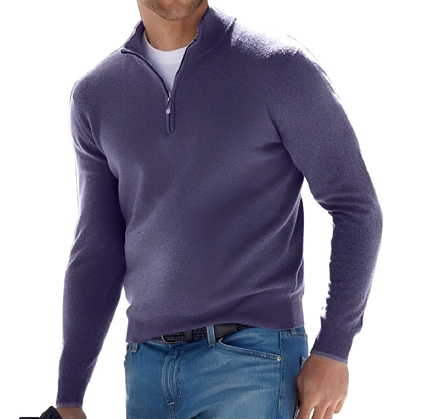Rufus - Blouson décontracté avec zip et col montant pour hommes