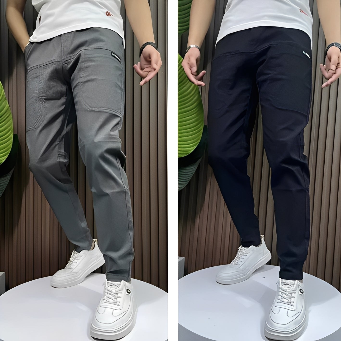 Raynard - Pantalon cargo élastique et chic pour hommes